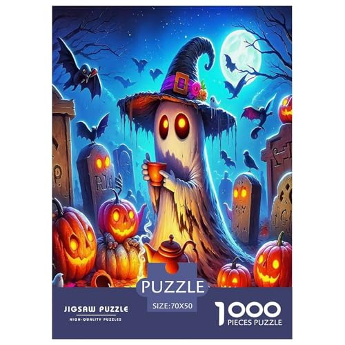 Phantom Pumpkin Puzzle für Erwachsene und Kinder, 1000 Teile Halloween Impossible Challenge Spielzeug, Lernspiele, Heimdekoration für Erwachsene und Kinder ab 14 Jahren, 70 x 50 cm/1000 Stück Phantom Pumpkin Puzzle für Erwachsene und Kinder, 1000 Teile Halloween Impossible Challenge Spielzeug, Lernspiele, Heimdekoration für Erwachsene und Kinder ab 14 Jahren, 70 x 50 cm/1000 Stück von UYNSIXTME