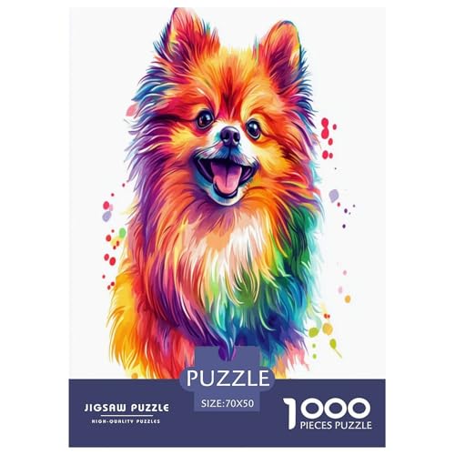 Pommern Puzzle 1000-teilige Schwer Puzzle Spielzeug Lernspiel Impossible Herausforderung Spielzeug Für Erwachsene Und Kinder in Bewährter 70x50cm/1000pcs von UYNSIXTME