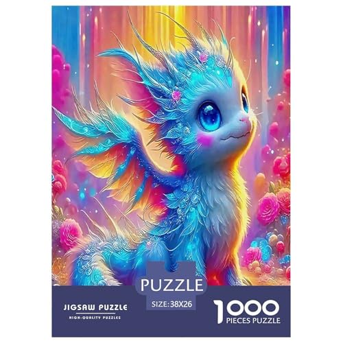 Pterosaurier-Puzzles für Erwachsene und Kinder, 1000 Teile Mysterious Power Impossible Challenge Spielzeug Lernspiel Heimdekoration für Lernspiele Geschenke 38 x 26 cm/1000 Stück von UYNSIXTME