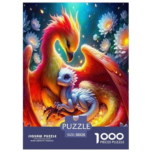 Pterosaurier-Puzzles für Erwachsene und Kinder, 1000 Teile Mysterious Power Skurrile Herausforderung Spielzeug Lernspiele Heimdekoration für Lernspiele Geschenke 38 x 26 cm/1000 Stück von UYNSIXTME