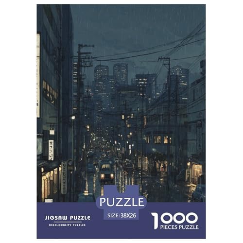 Puzzle im japanischen Stil für Erwachsene und Kinder, 1000 Teile, Leben in Japan, skurrile Herausforderung, Spielzeug, Lernspiel, Heimdekoration, für Lernspiele, Geschenke, 38 x 26 cm, 1000 Stück von UYNSIXTME