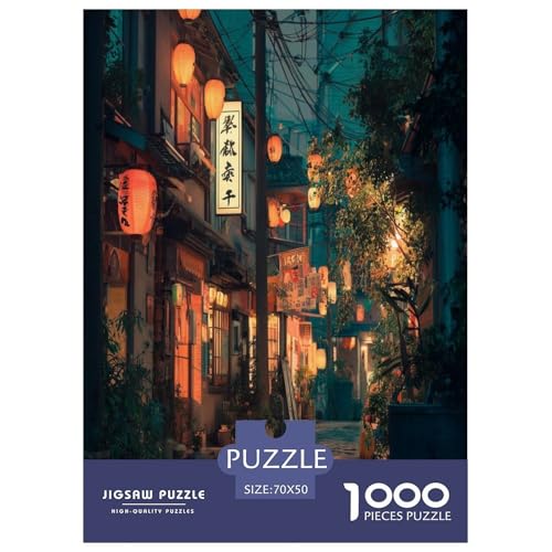 Puzzle im japanischen Stil für Erwachsene und Kinder, 1000 Teile, Leben in Japan, skurrile Herausforderung, Spielzeug, Lernspiel, Heimdekoration, für Lernspiele, Geschenke, 70 x 50 cm, 1000 Stück Puzzle im japanischen Stil für Erwachsene und Kinder, 1000 Teile, Leben in Japan, skurrile Herausforderung, Spielzeug, Lernspiel, Heimdekoration, für Lernspiele, Geschenke, 70 x 50 cm, 1000 Stück von UYNSIXTME