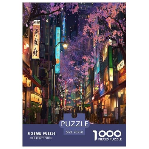 Puzzle im japanischen Stil für Erwachsene und Kinder, 1000 Teile, Leben in Japan, skurrile Herausforderung, Spielzeug, Lernspiele, Heimdekoration, für Lernspiele, Geschenke, 70 x 50 cm, 1000 Stück Puzzle im japanischen Stil für Erwachsene und Kinder, 1000 Teile, Leben in Japan, skurrile Herausforderung, Spielzeug, Lernspiele, Heimdekoration, für Lernspiele, Geschenke, 70 x 50 cm, 1000 Stück von UYNSIXTME