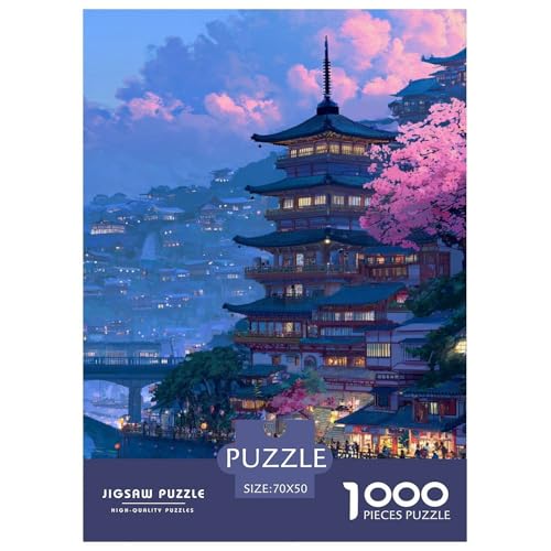 Puzzle im japanischen Stil für Erwachsene und Kinder, 1000 Teile, Leben in Japan, unmögliche Herausforderung, Spielzeug, Lernspiel, Heimdekoration, für Lernspiele, Geschenke, 70 x 50 cm, 1000 Stück Puzzle im japanischen Stil für Erwachsene und Kinder, 1000 Teile, Leben in Japan, unmögliche Herausforderung, Spielzeug, Lernspiel, Heimdekoration, für Lernspiele, Geschenke, 70 x 50 cm, 1000 Stück von UYNSIXTME