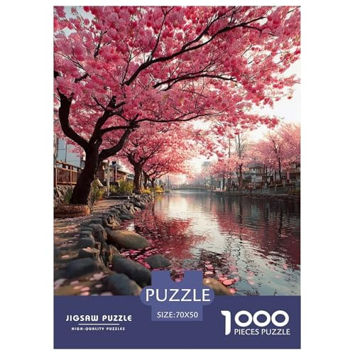 Romantische Kirschblüten Puzzles 1000-teilige Schwer Puzzle Spielzeug Lernspiel Impossible Japan Herausforderungsspielzeug Für Erwachsene Und Kinder in Bewährter 70x50cm/1000pcs Romantische Kirschblüten Puzzles 1000-teilige Schwer Puzzle Spielzeug Lernspiel Impossible Japan Herausforderungsspielzeug Für Erwachsene Und Kinder in Bewährter 70x50cm/1000pcs von UYNSIXTME