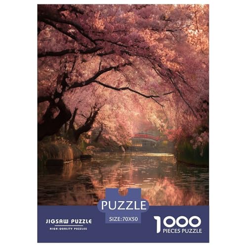 Romantische Kirschblüten-Puzzles für Erwachsene und Kinder, 1000 Teile, Japan, tolle Geschenke, Herausforderung, Spielzeug, Lernspiel, Heimdekoration, für Lernspiele, Geschenke, 70 x 50 cm, 1000 Stück Romantische Kirschblüten-Puzzles für Erwachsene und Kinder, 1000 Teile, Japan, tolle Geschenke, Herausforderung, Spielzeug, Lernspiel, Heimdekoration, für Lernspiele, Geschenke, 70 x 50 cm, 1000 Stück von UYNSIXTME