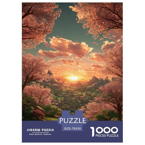 Romantische Kirschblüten-Puzzles für Erwachsene und Kinder, 1000 Teile, Japan, tolle Geschenke, Herausforderung, Spielzeug, Lernspiel, Heimdekoration, für Lernspiele, Geschenke, 70 x 50 cm/1000 Stück Romantische Kirschblüten-Puzzles für Erwachsene und Kinder, 1000 Teile, Japan, tolle Geschenke, Herausforderung, Spielzeug, Lernspiel, Heimdekoration, für Lernspiele, Geschenke, 70 x 50 cm/1000 Stück von UYNSIXTME