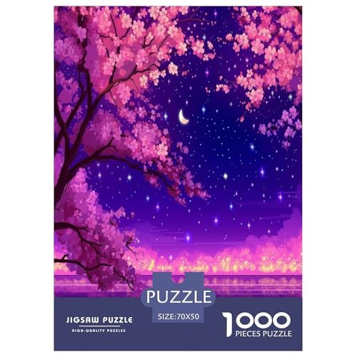 Romantische Kirschblüten-Puzzles für Erwachsene und Kinder, 1000 Teile, Japan, tolle Geschenke, Herausforderung, Spielzeug, Lernspiel, Heimdekoration, für Lernspiele, Geschenke, 70 x 50 cm/1000 Stück Romantische Kirschblüten-Puzzles für Erwachsene und Kinder, 1000 Teile, Japan, tolle Geschenke, Herausforderung, Spielzeug, Lernspiel, Heimdekoration, für Lernspiele, Geschenke, 70 x 50 cm/1000 Stück von UYNSIXTME