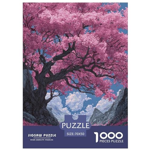 Romantische Kirschblüten-Puzzles für Erwachsene und Kinder, 1000 Teile Japan, skurrile Herausforderung, Spielzeug, Lernspiele, Heimdekoration, für Lernspiele, Geschenke, 70 x 50 cm/1000 Stück Romantische Kirschblüten-Puzzles für Erwachsene und Kinder, 1000 Teile Japan, skurrile Herausforderung, Spielzeug, Lernspiele, Heimdekoration, für Lernspiele, Geschenke, 70 x 50 cm/1000 Stück von UYNSIXTME