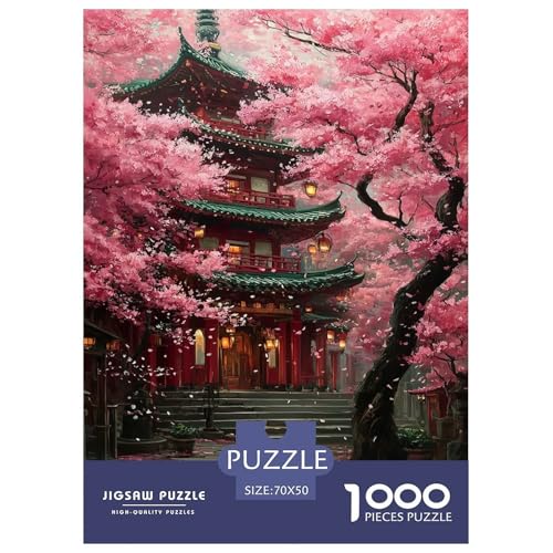 Romantische Kirschblüten-Puzzles für Erwachsene und Kinder, 1000 Teile Japan, skurrile Herausforderung, Spielzeug, Lernspiele, Heimdekoration, für Lernspiele, Geschenke, 70 x 50 cm/1000 Stück Romantische Kirschblüten-Puzzles für Erwachsene und Kinder, 1000 Teile Japan, skurrile Herausforderung, Spielzeug, Lernspiele, Heimdekoration, für Lernspiele, Geschenke, 70 x 50 cm/1000 Stück von UYNSIXTME