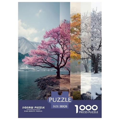 Romantische Kirschblüten-Puzzles für Erwachsene und Kinder, 1000 Teile Japan Impossible Challenge, Spielzeug, Lernspiel, Heimdekoration, für Lernspiele, Geschenke, 38 x 26 cm/1000 Stück Romantische Kirschblüten-Puzzles für Erwachsene und Kinder, 1000 Teile Japan Impossible Challenge, Spielzeug, Lernspiel, Heimdekoration, für Lernspiele, Geschenke, 38 x 26 cm/1000 Stück von UYNSIXTME