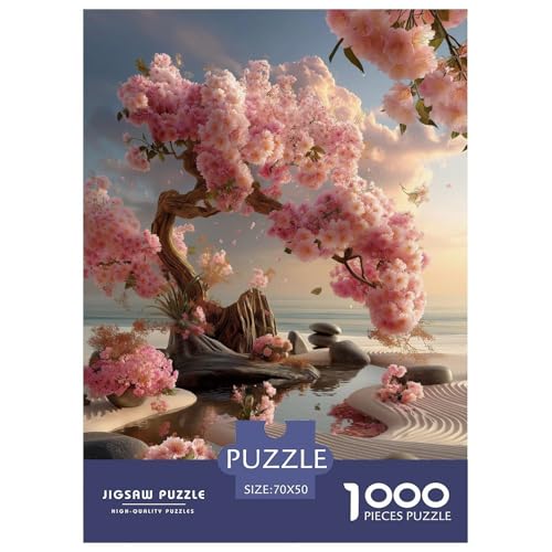 Romantische Kirschblüten-Puzzles für Erwachsene und Kinder, 1000 Teile Japan Impossible Challenge Spielzeug, Lernspiel, Heimdekoration für Lernspiele, Geschenke, 70 x 50 cm/1000 Stück Romantische Kirschblüten-Puzzles für Erwachsene und Kinder, 1000 Teile Japan Impossible Challenge Spielzeug, Lernspiel, Heimdekoration für Lernspiele, Geschenke, 70 x 50 cm/1000 Stück von UYNSIXTME