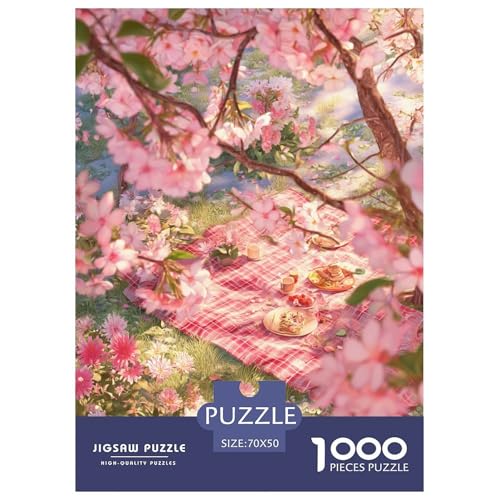 Romantisches Kirschblüten-Puzzle, Puzzle für Erwachsene und Kinder, 1000 Teile Japan Impossible Challenge Spielzeug, Lernspiele, Heimdekoration für Lernspiele, Geschenke, 70 x 50 cm/1000 Stück Romantisches Kirschblüten-Puzzle, Puzzle für Erwachsene und Kinder, 1000 Teile Japan Impossible Challenge Spielzeug, Lernspiele, Heimdekoration für Lernspiele, Geschenke, 70 x 50 cm/1000 Stück von UYNSIXTME