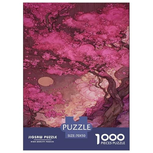Romantisches Kirschblüten-Puzzle, Puzzle für Erwachsene und Kinder, 1000 Teile Japan Impossible Challenge Spielzeug, Lernspiele, Heimdekoration für Lernspiele, Geschenke, 70 x 50 cm/1000 Stück Romantisches Kirschblüten-Puzzle, Puzzle für Erwachsene und Kinder, 1000 Teile Japan Impossible Challenge Spielzeug, Lernspiele, Heimdekoration für Lernspiele, Geschenke, 70 x 50 cm/1000 Stück von UYNSIXTME