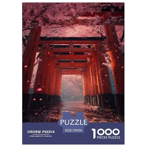 Romantisches Kirschblüten-Puzzle, Puzzle für Erwachsene und Kinder, 1000 Teile Japan skurrile Herausforderung, Spielzeug, Lernspiele, Heimdekoration für Lernspiele, Geschenke, 70 x 50 cm/1000 Stück Romantisches Kirschblüten-Puzzle, Puzzle für Erwachsene und Kinder, 1000 Teile Japan skurrile Herausforderung, Spielzeug, Lernspiele, Heimdekoration für Lernspiele, Geschenke, 70 x 50 cm/1000 Stück von UYNSIXTME