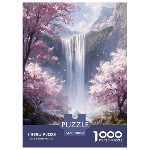 Romantisches Kirschblüten-Puzzle für Erwachsene und Kinder, 1000 Teile Japan skurrile Herausforderung, Spielzeug, Lernspiel, Heimdekoration, für Lernspiele, Geschenke, 70 x 50 cm/1000 Stück Romantisches Kirschblüten-Puzzle für Erwachsene und Kinder, 1000 Teile Japan skurrile Herausforderung, Spielzeug, Lernspiel, Heimdekoration, für Lernspiele, Geschenke, 70 x 50 cm/1000 Stück von UYNSIXTME