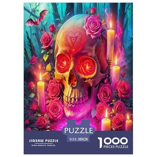 Rose Puzzle 1000 Teile Schwer Puzzle Spielzeug Pädagogisches Spiel Impossible Schöne Pflanzen Herausforderungsspielzeug Für Erwachsene Und Kinder Ab 14 Jahren 38x26cm/1000pcs von UYNSIXTME