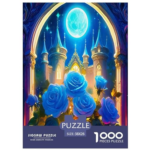 Rose Puzzle 1000-teilige Schwer Puzzle Spielzeug Lernspiel Impossible Schöne Pflanzen Herausforderungsspielzeug Für Erwachsene Und Kinder in Bewährter 38x26cm/1000pcs von UYNSIXTME