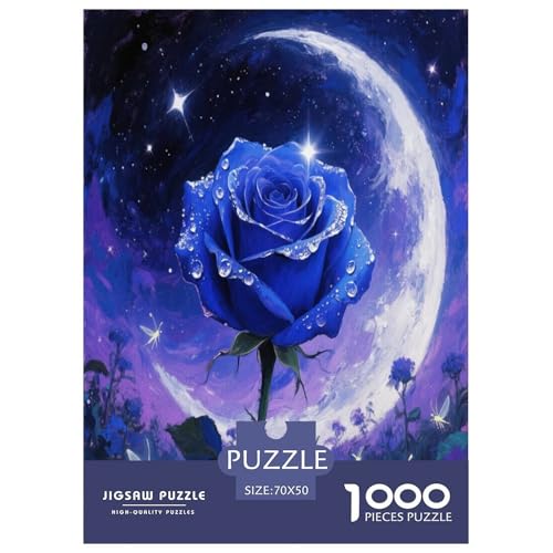 Rose Puzzle 1000-teilige Schwer Puzzle Spielzeug Pädagogisches Spiel Impossible Herausforderungsspielzeug Für Erwachsene Und Kinder in Bewährter 70x50cm/1000pcs von UYNSIXTME