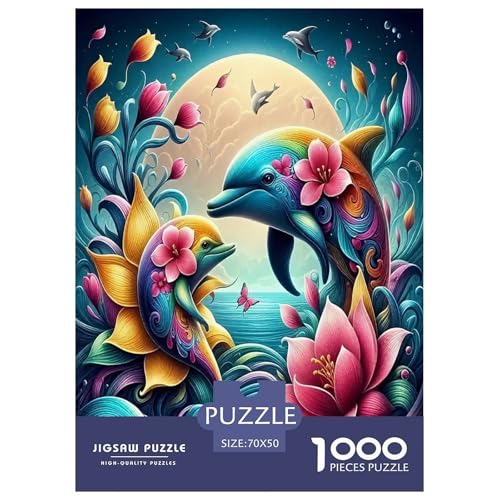 Süße Delfine Puzzle 1000-teilige Schwer Puzzle Spielzeug Lernspiel Impossible Meerestiere Herausforderungsspielzeug Für Erwachsene Kinder 70x50cm/1000pcs Süße Delfine Puzzle 1000-teilige Schwer Puzzle Spielzeug Lernspiel Impossible Meerestiere Herausforderungsspielzeug Für Erwachsene Kinder 70x50cm/1000pcs von UYNSIXTME