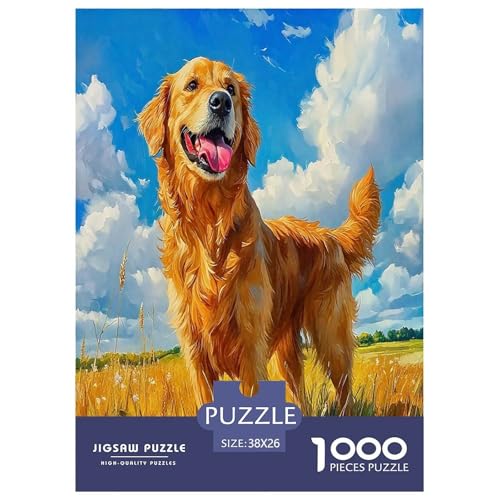 Süße Hunde Puzzle 1000 Teile Schwer Puzzle Spielzeug Pädagogisches Spiel Impossible Herausforderungsspielzeug Für Erwachsene Kinder 38x26cm/1000pcs von UYNSIXTME