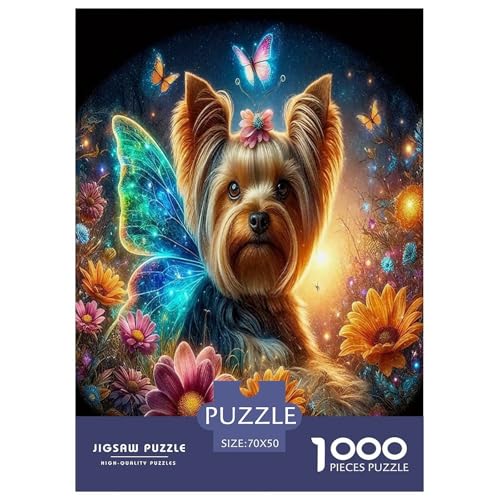 Süße Hunde Puzzle 1000 Teile Schwer Puzzle Spielzeug Pädagogisches Spiel Impossible Herausforderungsspielzeug Für Erwachsene Und Kinder in Bewährter 70x50cm/1000pcs von UYNSIXTME