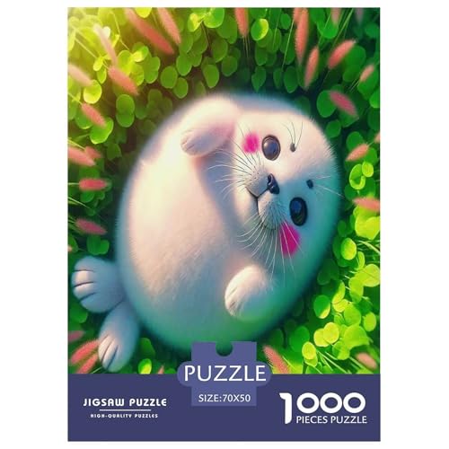 Süße Robben Puzzles 1000 Teile Schwer Puzzle Spielzeug Lernspiel Impossible Meerestiere Herausforderungsspielzeug Für Erwachsene Und Kinder Ab 14 Jahren 70x50cm/1000pcs Süße Robben Puzzles 1000 Teile Schwer Puzzle Spielzeug Lernspiel Impossible Meerestiere Herausforderungsspielzeug Für Erwachsene Und Kinder Ab 14 Jahren 70x50cm/1000pcs von UYNSIXTME