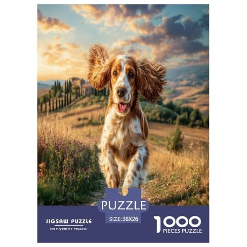 Süßer Hund Puzzle 1000 Teile Schwer Puzzle Spielzeug Pädagogisches Spiel Impossible Hübsche Tiere Herausforderung Spielzeug Für Erwachsene Und Kinder Ab 12 Jahren 38x26cm/1000pcs von UYNSIXTME