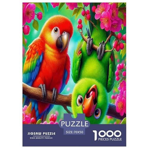 Süßer Papagei Puzzle 1000 Teile Schwer Puzzle Spielzeug Pädagogisches Spiel Impossible Bunte Cartoon Tiere Herausforderungsspielzeug Für Erwachsene Und Kinder Ab 12 Jahren 70x50cm/1000pcs Süßer Papagei Puzzle 1000 Teile Schwer Puzzle Spielzeug Pädagogisches Spiel Impossible Bunte Cartoon Tiere Herausforderungsspielzeug Für Erwachsene Und Kinder Ab 12 Jahren 70x50cm/1000pcs von UYNSIXTME