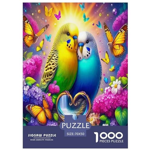 Süßer Papagei Puzzle 1000-teilige Schwer Puzzle Spielzeug Lernspiel Impossible Bunte Cartoon Tiere Herausforderung Spielzeug Für Erwachsene Und Kinder Ab 12 Jahren 70x50cm/1000pcs Süßer Papagei Puzzle 1000-teilige Schwer Puzzle Spielzeug Lernspiel Impossible Bunte Cartoon Tiere Herausforderung Spielzeug Für Erwachsene Und Kinder Ab 12 Jahren 70x50cm/1000pcs von UYNSIXTME