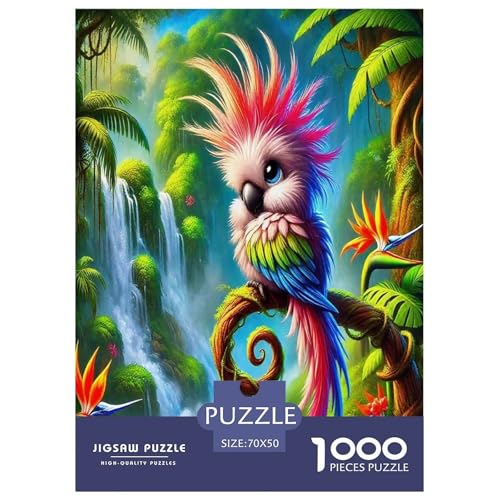 Süßer Papagei Puzzle 1000-teilige Schwer Puzzle Spielzeug Pädagogisches Spiel Impossible Bunte Cartoon Tiere Herausforderungsspielzeug Für Erwachsene Und Kinder in Bewährter 70x50cm/1000pcs Süßer Papagei Puzzle 1000-teilige Schwer Puzzle Spielzeug Pädagogisches Spiel Impossible Bunte Cartoon Tiere Herausforderungsspielzeug Für Erwachsene Und Kinder in Bewährter 70x50cm/1000pcs von UYNSIXTME
