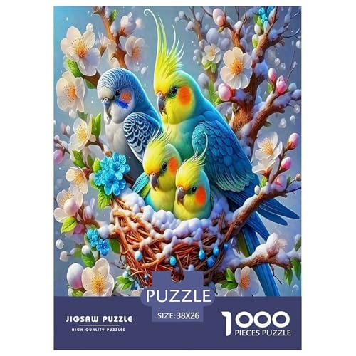 Süßer Papagei Puzzles 1000 Teile Schwer Puzzle Spielzeug Lernspiel Impossible Bunte Cartoon Tiere Herausforderungsspielzeug Für Erwachsene Und Kinder Ab 12 Jahren 38x26cm/1000pcs Süßer Papagei Puzzles 1000 Teile Schwer Puzzle Spielzeug Lernspiel Impossible Bunte Cartoon Tiere Herausforderungsspielzeug Für Erwachsene Und Kinder Ab 12 Jahren 38x26cm/1000pcs von UYNSIXTME