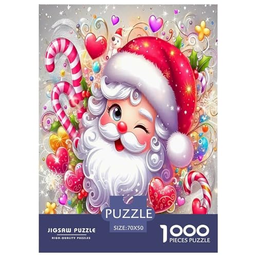 Weihnachtsmann-Puzzle für Erwachsene und Kinder, 1000 Teile, skurrile Herausforderung, Spielzeug, Lernspiel, Heimdekoration für Erwachsene und Kinder ab 14 Jahren, 70 x 50 cm, 1000 Stück Weihnachtsmann-Puzzle für Erwachsene und Kinder, 1000 Teile, skurrile Herausforderung, Spielzeug, Lernspiel, Heimdekoration für Erwachsene und Kinder ab 14 Jahren, 70 x 50 cm, 1000 Stück von UYNSIXTME