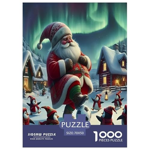 Weihnachtsmann-Puzzle für Erwachsene und Kinder, 1000 Teile, skurrile Herausforderung, Spielzeug, Lernspiele, Heimdekoration für Erwachsene und Kinder ab 14 Jahren, 70 x 50 cm, 1000 Stück Weihnachtsmann-Puzzle für Erwachsene und Kinder, 1000 Teile, skurrile Herausforderung, Spielzeug, Lernspiele, Heimdekoration für Erwachsene und Kinder ab 14 Jahren, 70 x 50 cm, 1000 Stück von UYNSIXTME