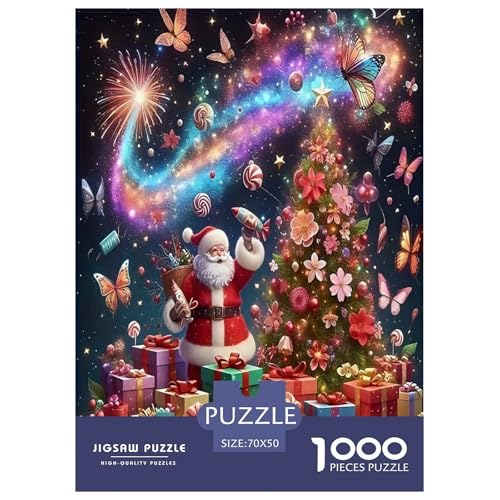 Weihnachtsmann-Puzzle für Erwachsene und Kinder, 1000 Teile, skurrile Herausforderung, Spielzeug, Lernspiele, Heimdekoration für Erwachsene und Kinder ab 14 Jahren, 70 x 50 cm, 1000 Stück Weihnachtsmann-Puzzle für Erwachsene und Kinder, 1000 Teile, skurrile Herausforderung, Spielzeug, Lernspiele, Heimdekoration für Erwachsene und Kinder ab 14 Jahren, 70 x 50 cm, 1000 Stück von UYNSIXTME