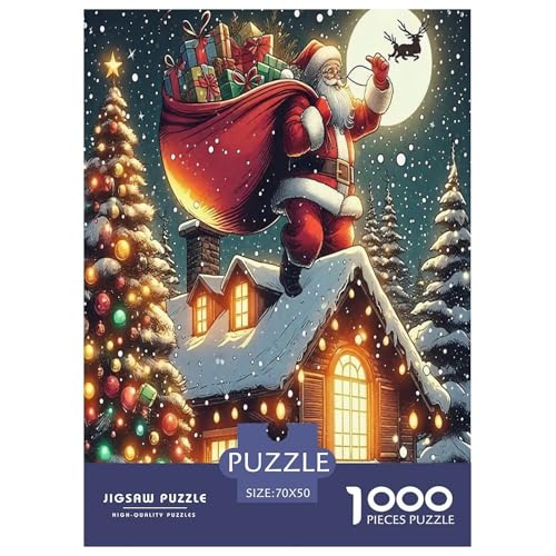 Weihnachtsmann-Puzzles Puzzle für Erwachsene Kinder, 1000 Teile Weihnachten skurrile Herausforderung Spielzeug Lernspiele Heimdekoration für Lernspiele Geschenke 70x50cm/1000pcs Weihnachtsmann-Puzzles Puzzle für Erwachsene Kinder, 1000 Teile Weihnachten skurrile Herausforderung Spielzeug Lernspiele Heimdekoration für Lernspiele Geschenke 70x50cm/1000pcs von UYNSIXTME