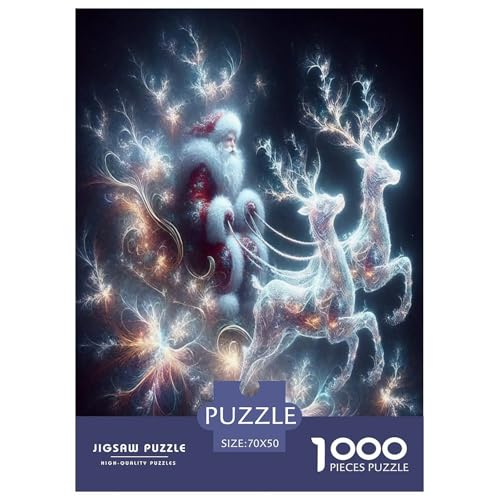 Weihnachtsmann-Puzzles für Erwachsene und Kinder, 1000 Teile, Weihnachten, Impossible Challenge Spielzeug, Lernspiel, Heimdekoration für Erwachsene und Kinder ab 14 Jahren, 70 x 50 cm, 1000 Stück Weihnachtsmann-Puzzles für Erwachsene und Kinder, 1000 Teile, Weihnachten, Impossible Challenge Spielzeug, Lernspiel, Heimdekoration für Erwachsene und Kinder ab 14 Jahren, 70 x 50 cm, 1000 Stück von UYNSIXTME