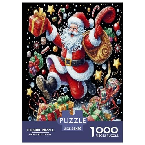 Weihnachtsmann-Puzzles für Erwachsene und Kinder, 1000 Teile Weihnachten Impossible Challenge Spielzeug Lernspiel Heimdekoration für Lernspiele Geschenke 38 x 26 cm/1000 Stück Weihnachtsmann-Puzzles für Erwachsene und Kinder, 1000 Teile Weihnachten Impossible Challenge Spielzeug Lernspiel Heimdekoration für Lernspiele Geschenke 38 x 26 cm/1000 Stück von UYNSIXTME