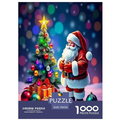 Weihnachtsmann-Puzzles für Erwachsene und Kinder, 1000 Teile Weihnachten Tolle Geschenke Herausforderung Spielzeug Lernspiel Heimdekoration für Lernspiele Geschenke 70x50cm/1000pcs Weihnachtsmann-Puzzles für Erwachsene und Kinder, 1000 Teile Weihnachten Tolle Geschenke Herausforderung Spielzeug Lernspiel Heimdekoration für Lernspiele Geschenke 70x50cm/1000pcs von UYNSIXTME