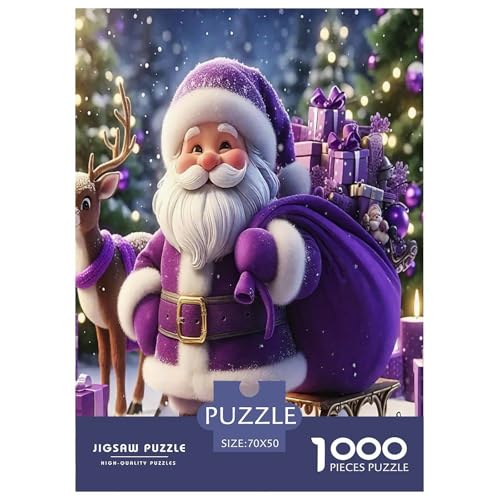 Weihnachtsmann-Puzzles für Erwachsene und Kinder, 1000 Teile Weihnachten Tolle Geschenke Herausforderung Spielzeug Lernspiel Heimdekoration für Lernspiele Geschenke 70x50cm/1000pcs Weihnachtsmann-Puzzles für Erwachsene und Kinder, 1000 Teile Weihnachten Tolle Geschenke Herausforderung Spielzeug Lernspiel Heimdekoration für Lernspiele Geschenke 70x50cm/1000pcs von UYNSIXTME