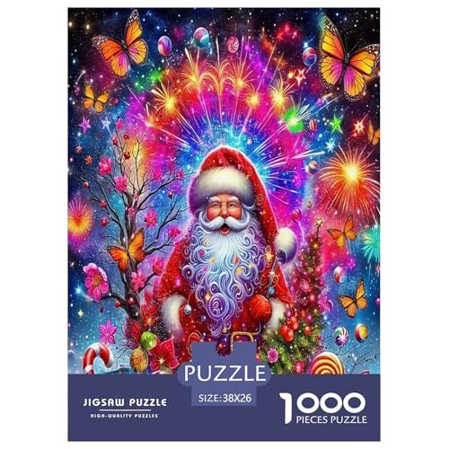 Weihnachtsmann-Puzzles für Erwachsene und Kinder, 1000 Teile Weihnachten skurrile Herausforderung Spielzeug Lernspiel Heimdekoration für Lernspiele Geschenke 38 x 26 cm/1000 Stück Weihnachtsmann-Puzzles für Erwachsene und Kinder, 1000 Teile Weihnachten skurrile Herausforderung Spielzeug Lernspiel Heimdekoration für Lernspiele Geschenke 38 x 26 cm/1000 Stück von UYNSIXTME