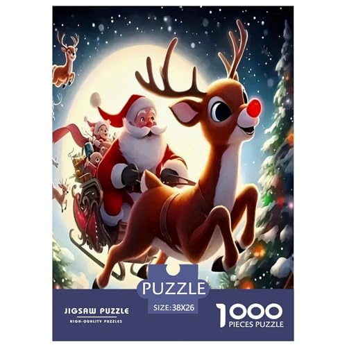 Weihnachtsmann-Puzzles für Erwachsene und Kinder, 1000 Teile Weihnachten skurrile Herausforderung Spielzeug Lernspiel Heimdekoration für Lernspiele Geschenke 38 x 26 cm/1000 Stück Weihnachtsmann-Puzzles für Erwachsene und Kinder, 1000 Teile Weihnachten skurrile Herausforderung Spielzeug Lernspiel Heimdekoration für Lernspiele Geschenke 38 x 26 cm/1000 Stück von UYNSIXTME