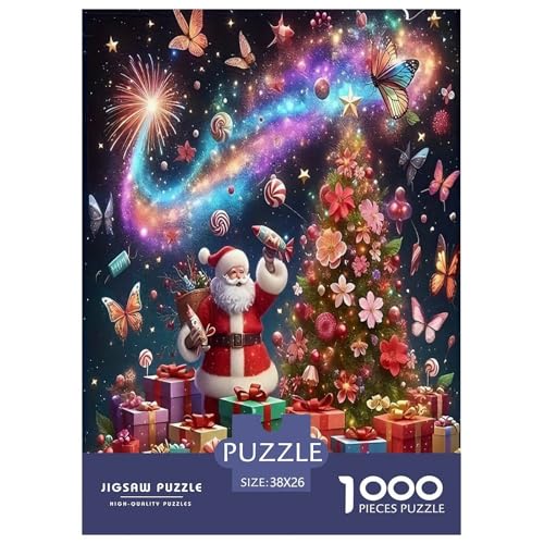 Weihnachtsmann-Puzzles für Erwachsene und Kinder, 1000 Teile Weihnachten skurrile Herausforderung Spielzeug Lernspiele Heimdekoration für Lernspiele Geschenke 38 x 26 cm/1000 Stück Weihnachtsmann-Puzzles für Erwachsene und Kinder, 1000 Teile Weihnachten skurrile Herausforderung Spielzeug Lernspiele Heimdekoration für Lernspiele Geschenke 38 x 26 cm/1000 Stück von UYNSIXTME