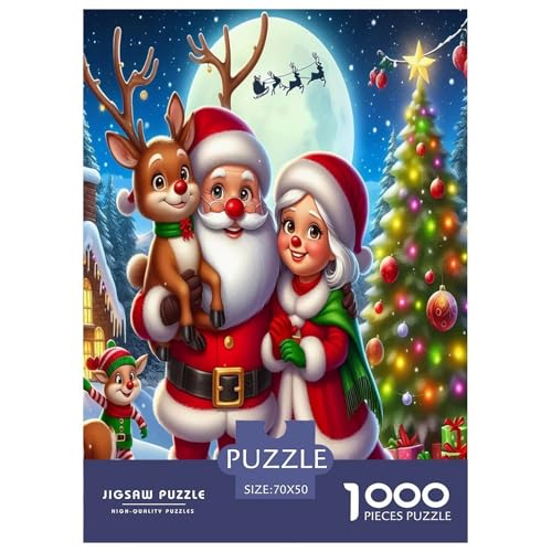 Weihnachtsmann-Puzzles für Erwachsene und Kinder, 1000 Teile Weihnachten skurrile Herausforderung Spielzeug Lernspiele Heimdekoration für Lernspiele Geschenke 70x50cm/1000pcs Weihnachtsmann-Puzzles für Erwachsene und Kinder, 1000 Teile Weihnachten skurrile Herausforderung Spielzeug Lernspiele Heimdekoration für Lernspiele Geschenke 70x50cm/1000pcs von UYNSIXTME