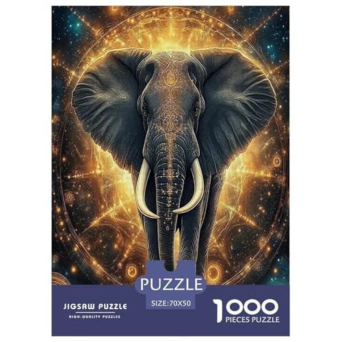 Wildtier Elefanten Puzzle 1000 Teile Schwer Puzzle Spielzeug Lernspiel Impossible Cartoon Farbe Herausforderungsspielzeug Für Erwachsene Und Kinder in Bewährter 70x50cm/1000pcs Wildtier Elefanten Puzzle 1000 Teile Schwer Puzzle Spielzeug Lernspiel Impossible Cartoon Farbe Herausforderungsspielzeug Für Erwachsene Und Kinder in Bewährter 70x50cm/1000pcs von UYNSIXTME