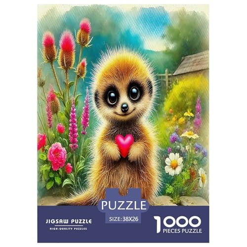 Wildtier Fuchs Puzzles 1000 Teile Schwer Puzzle Spielzeug Pädagogisches Spiel Impossible Cartoon Farbe Herausforderung Spielzeug Für Erwachsene Kinder 38x26cm/1000pcs von UYNSIXTME