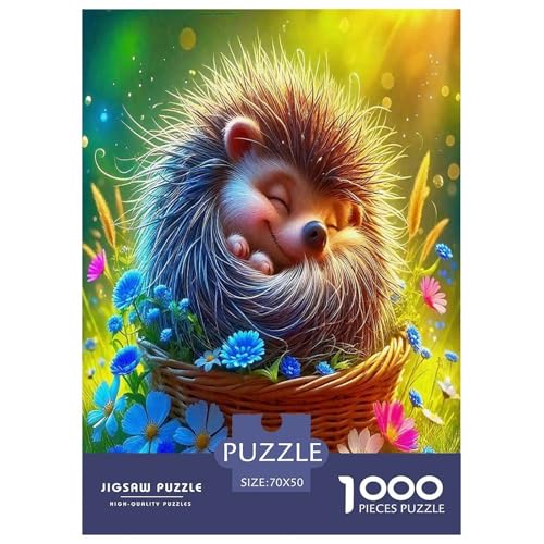 Wildtier Igel Puzzle 1000 Teile Schwer Puzzle Spielzeug Lernspiel Impossible Cartoon Farbe Herausforderung Spielzeug Für Erwachsene Kinder 70x50cm/1000pcs Wildtier Igel Puzzle 1000 Teile Schwer Puzzle Spielzeug Lernspiel Impossible Cartoon Farbe Herausforderung Spielzeug Für Erwachsene Kinder 70x50cm/1000pcs von UYNSIXTME