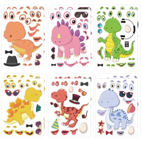 UYOTBKEUB 12 Stück Tier Aufkleber für Kinder, Sticker Aufkleber Set, Make-a-Face Aufkleber, Kindergeburtstag Gastgeschenke UYOTBKEUB 12 Stück Tier Aufkleber für Kinder, Sticker Aufkleber Set, Make-a-Face Aufkleber, Kindergeburtstag Gastgeschenke von UYOTBKEUB
