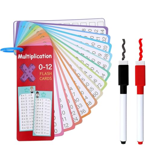 UYVPAER 1X1 Lernkarten, Einmaleins Lernspiel, 1X1 Rechnen Lernen Mit 15Übungsblättern, Multiplikationstabelle Zum Üben Für Kinder, Geschenk Für Schulanfänger, Lernhilfe Für Die 1. Klasse von UYVPAER