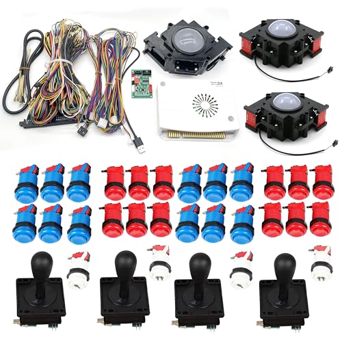 DIY-Kit zum Bauen von 3-seitigen Cocktail-Arcade-Spielmaschine, 2 Spieler, Retro-Pandora's Box, Saga DX Plus 3000 horizontale + 516 vertikale Spiele, Jamma-PCB, USB-Trackball, unterstützt 15 kHz CRT DIY-Kit zum Bauen von 3-seitigen Cocktail-Arcade-Spielmaschine, 2 Spieler, Retro-Pandora's Box, Saga DX Plus 3000 horizontale + 516 vertikale Spiele, Jamma-PCB, USB-Trackball, unterstützt 15 kHz CRT von UYXOERA